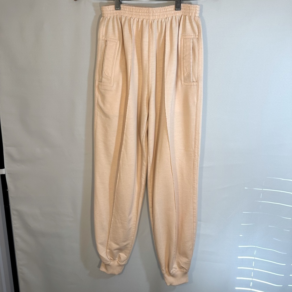 Womens Sz XS Sweatpants Jogger Pajama Lounge Athletic Pink Drawstring Waistband